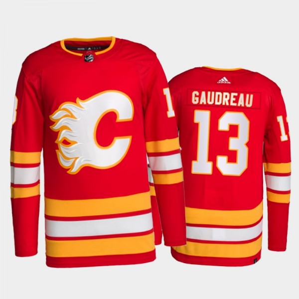 Calgary Flames Primegreen Authentic Johnny Gaudrea...