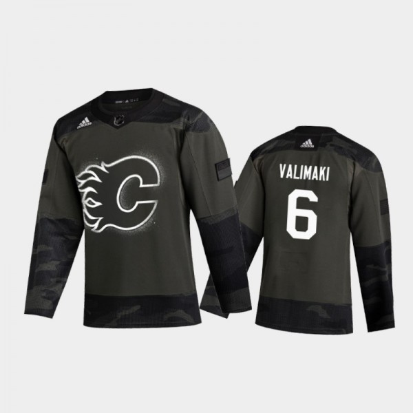 Calgary Flames Juuso Valimaki Authentic Camo 2020 ...