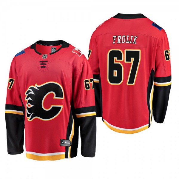 Michael Frolik Calgary Flames Home Player Breakawa...