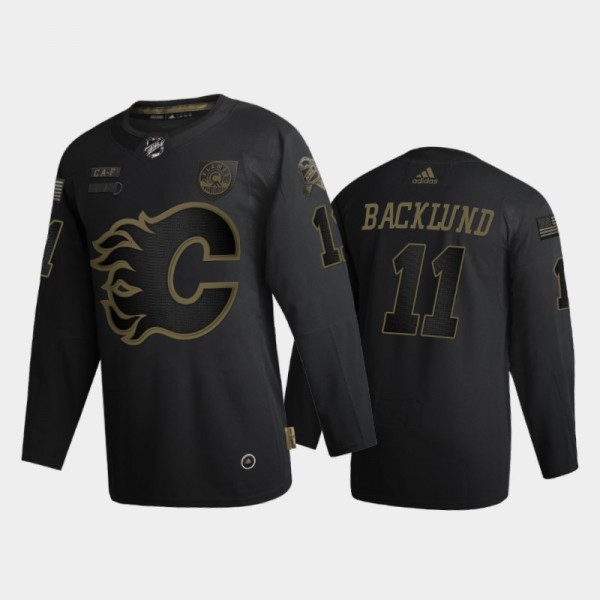 Calgary Flames Mikael Backlund Authentic Black 202...
