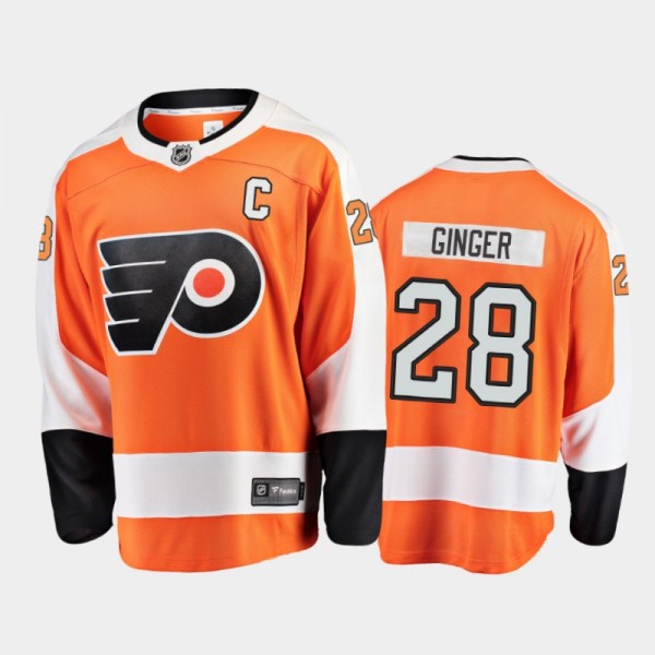 Flyers Claude Giroux Nickname Ginger Jersey Home B...