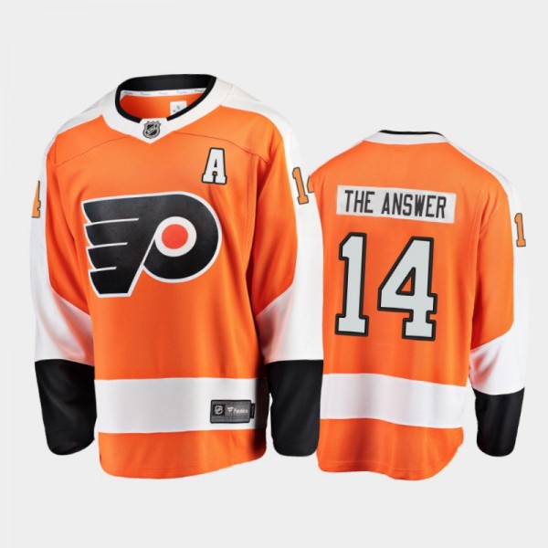 Flyers Sean Couturier Nickname The Answer Jersey H...