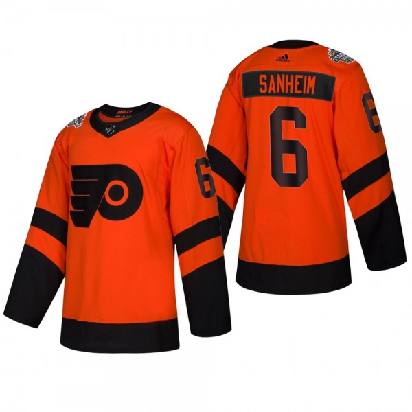 Flyers Travis Sanheim Orange 2019 Stadium Series C...