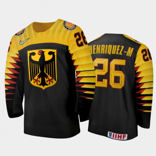 Enrico Henriquez-Morales 2021 IIHF World Junior Championship Germany Home Jersey Black