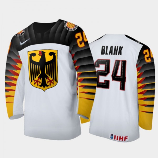 Germany Hockey 2022 IIHF World Junior Championship Alexander Blank White Jersey Home