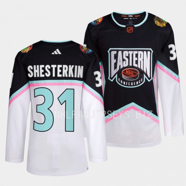2023 NHL All-Star Igor Shesterkin New York Rangers Black #31 Eastern Conference Jersey