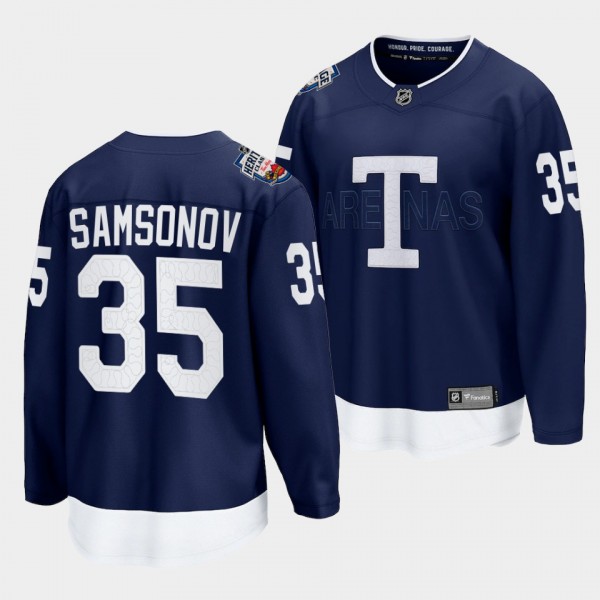 Ilya Samsonov Toronto Maple Leafs Heritage Classic...