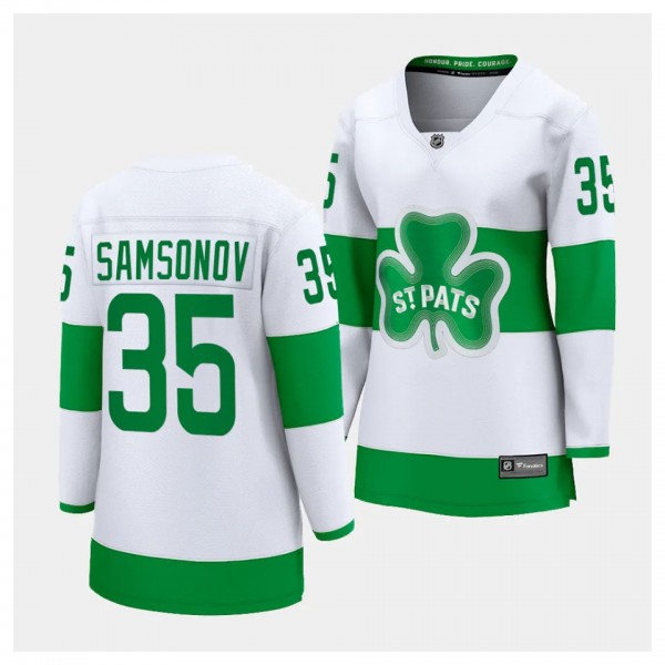 Toronto Maple Leafs Ilya Samsonov 2024 St. Patrick...