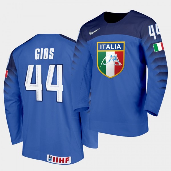 Italy Team Gregorio Gios 2021 IIHF World Champions...