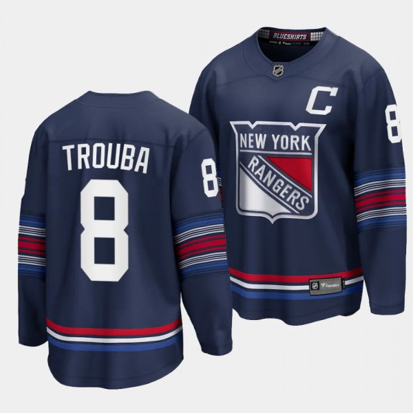New York Rangers Jacob Trouba 2023-24 Alternate Navy Premier Breakaway Player Jersey Men's