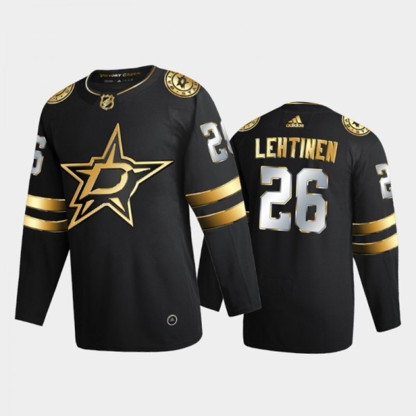 2020-21 Jere Lehtinen Authentic Golden Limited Edition Dallas Stars Jersey - Black