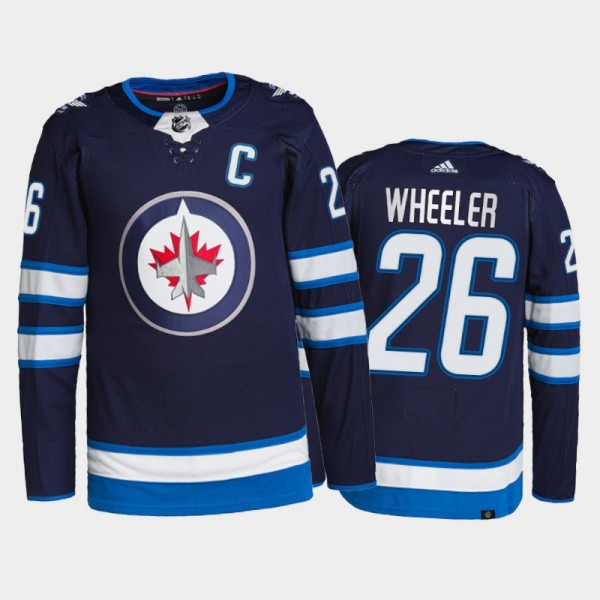 Blake Wheeler Jets Authentic Pro Home Jersey Navy