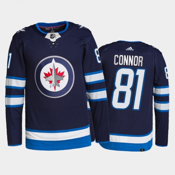 Kyle Connor Jets Authentic Pro Home Jersey Navy