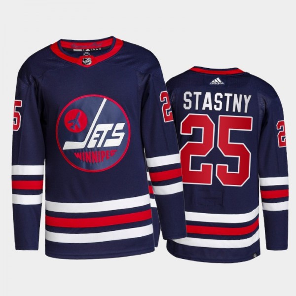 2021-22 Jets Paul Stastny Alternate Navy Jersey
