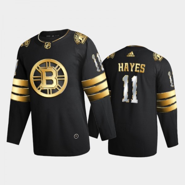 Jimmy Hayes Black Jimmy 11 Boston Bruins Jersey Go...