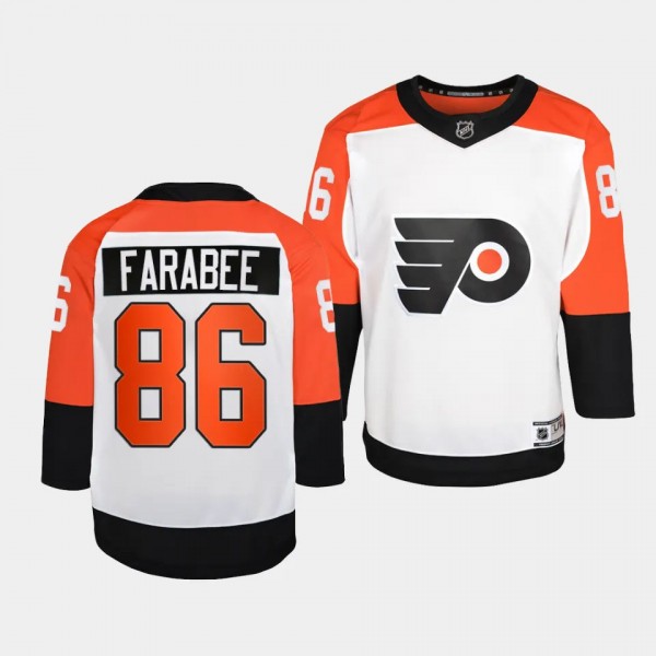 Philadelphia Flyers Joel Farabee 2023-24 Away Whit...