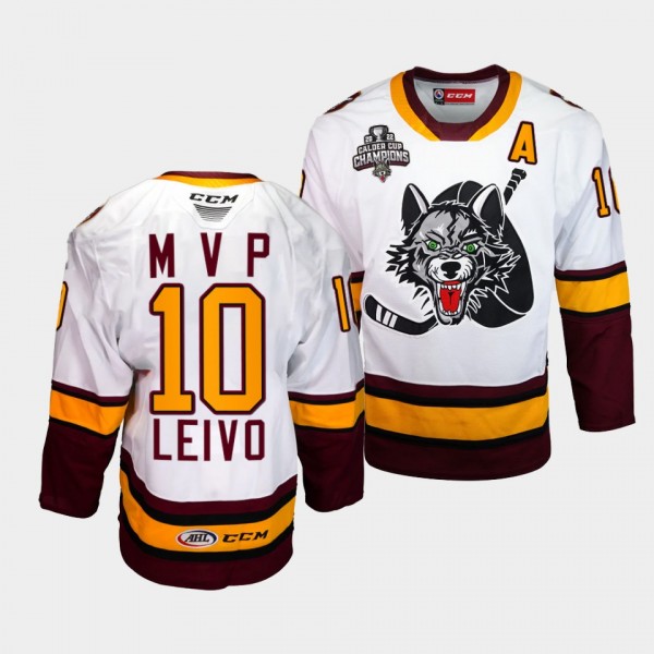 Josh Leivo Chicago Wolves 2022 Calder Cup Champs M...