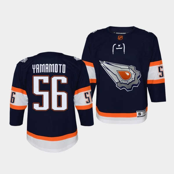 Kailer Yamamoto Edmonton Oilers Youth Jersey 2022 ...