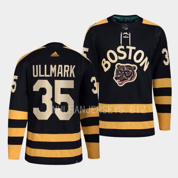 2023 Winter Classic Boston Bruins Linus Ullmark #35 Black Primegreen Jersey