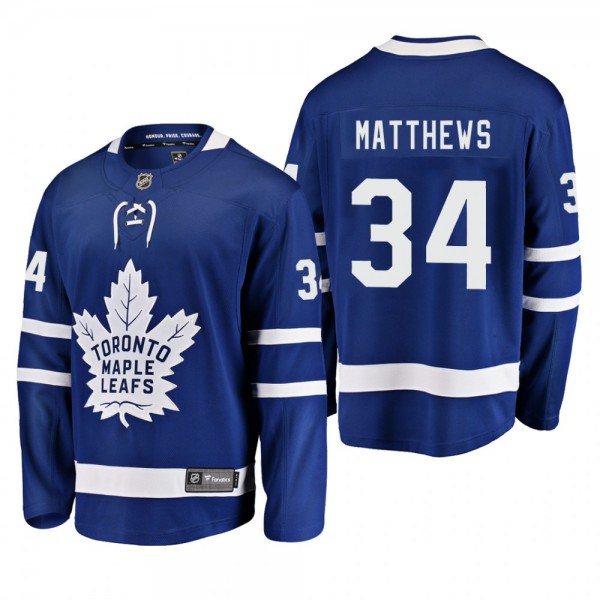 Auston Matthews Toronto Maple Leafs Home Player Br...