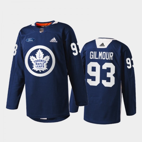 Doug Gilmour Primary Logo Toronto Maple Leafs Navy...