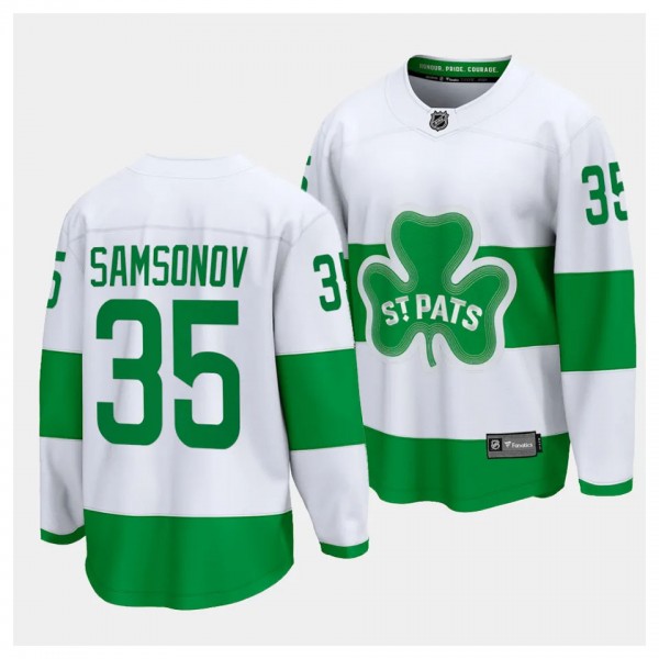 2024 St. Patricks Alternate Ilya Samsonov Toronto ...
