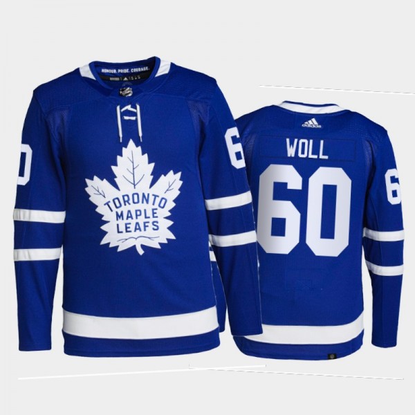 2021-22 Maple Leafs Joseph Woll Authentic Pro Blue...
