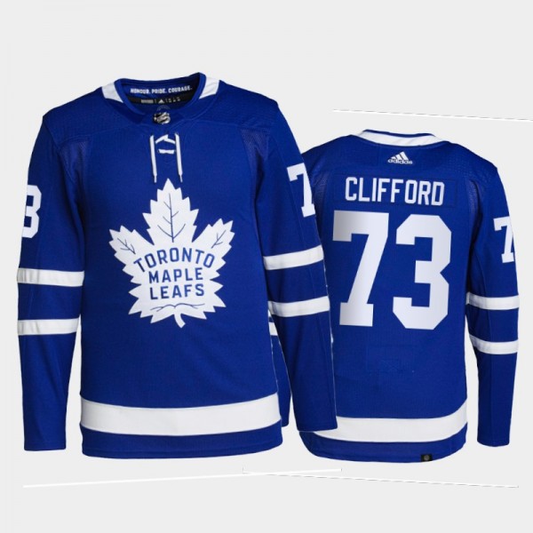 2021-22 Maple Leafs Kyle Clifford Authentic Pro Bl...