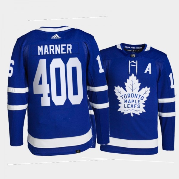 Maple Leafs Mitch Marner 400 Career Games Blue Jer...