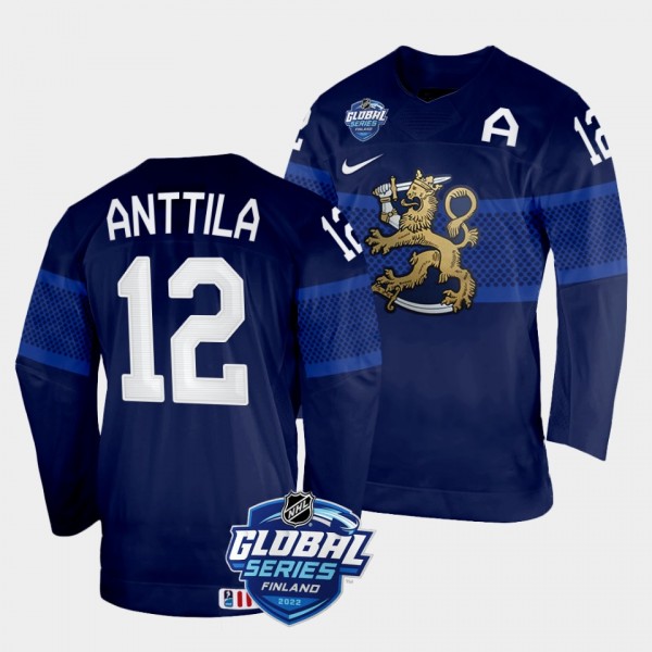 Finland 2022 NHL Global Series Marko Anttila #12 N...