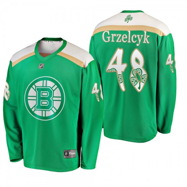 Bruins Matt Grzelcyk 2019 St. Patrick's Day Green ...
