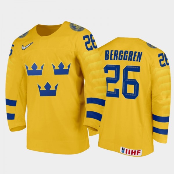 Men's Jonatan Berggren Sweden 2020 IIHF World Juni...