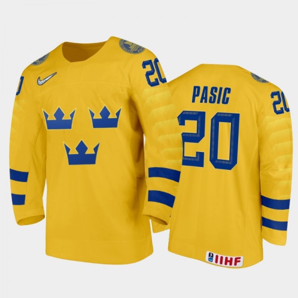 Men's Nikola Pasic Sweden 2020 IIHF World Junior I...