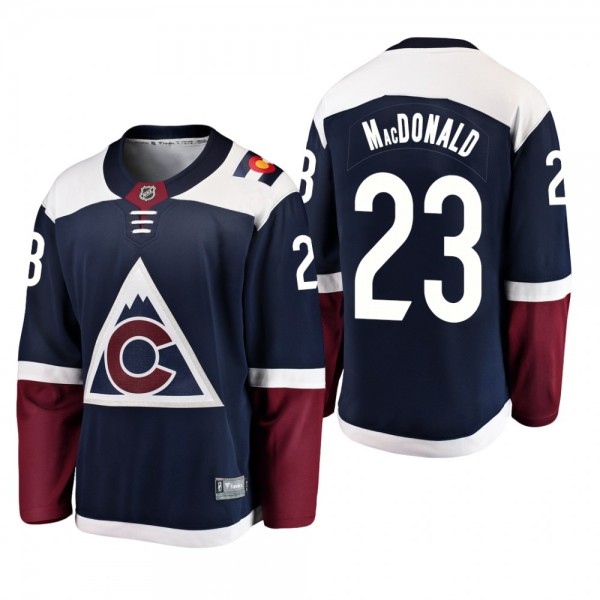 Colorado Avalanche Jacob MacDonald Alternate Blue ...