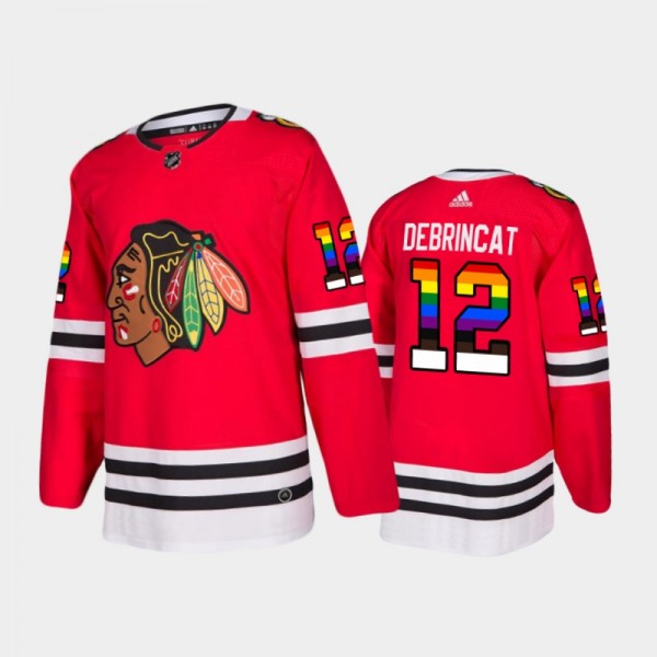 Alex Debrincat 2021 Pride Night Blackhawks Jersey ...