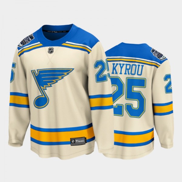 Jordan Kyrou 2022 Winter Classic St. Louis Blues J...