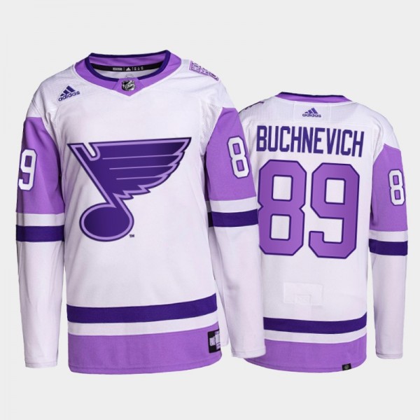 Pavel Buchnevich HockeyFightsCancer Jersey St. Lou...
