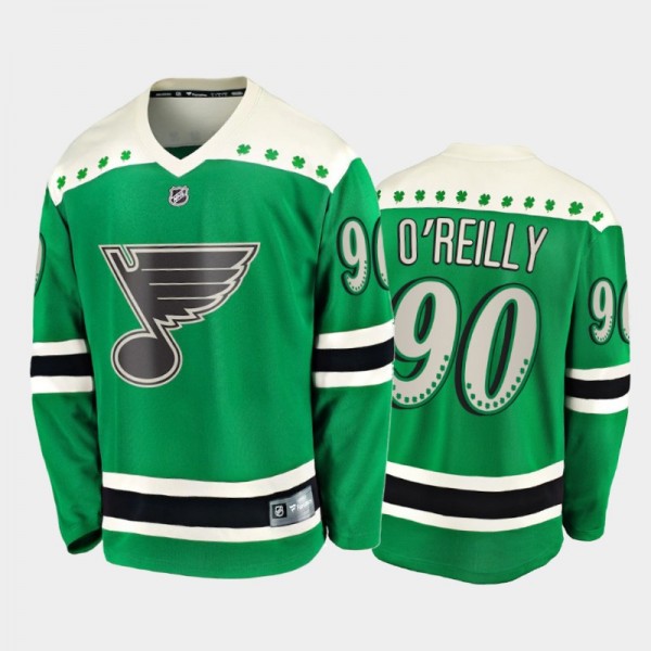 Ryan O'Reilly 2021 St. Patrick's Day Blues Jersey ...