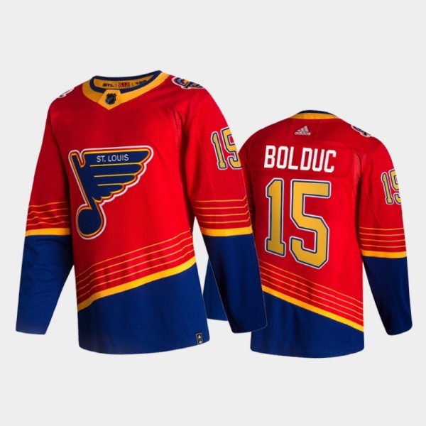 Zachary Bolduc 2021 Reverse Retro Blues Jersey 202...