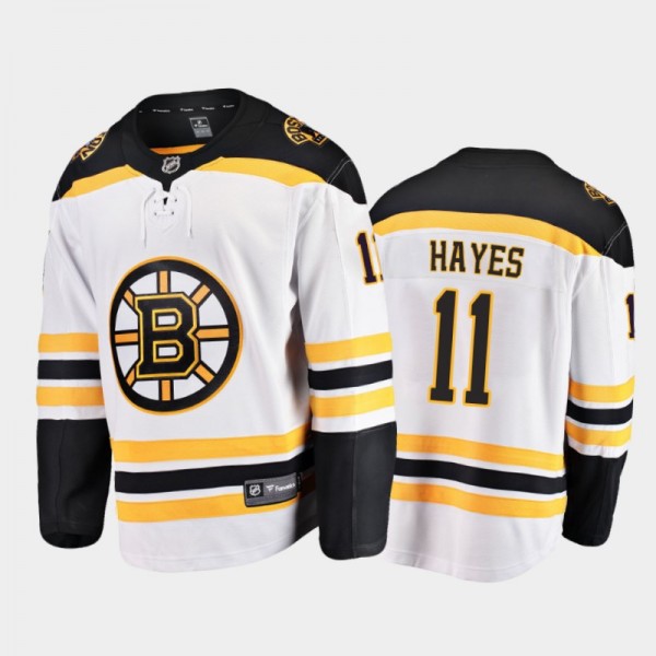 Bruins Jersey Jimmy Hayes Away White Uniform