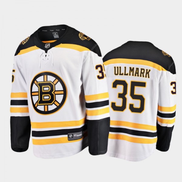 Linus Ullmark Away Boston Bruins Jersey Player Whi...