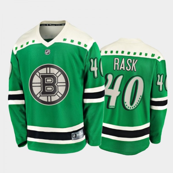 Tuukka Rask 2021 St. Patrick's Day Bruins Jersey G...