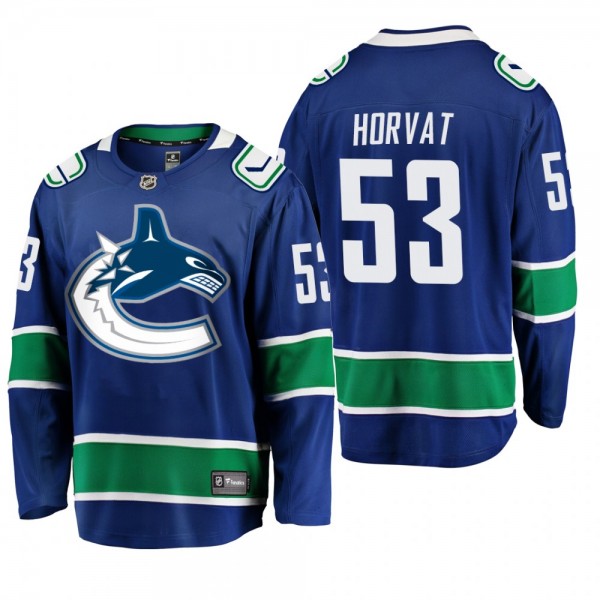 Bo Horvat Home Breakaway Player Blue Vancouver Canucks New Edition Jersey