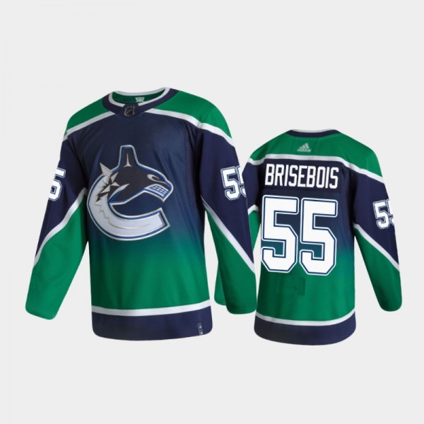 Guillaume Brisebois Reverse Retro Vancouver Canucks 2020-21 Jersey Authentic Pro Special Edition - Green