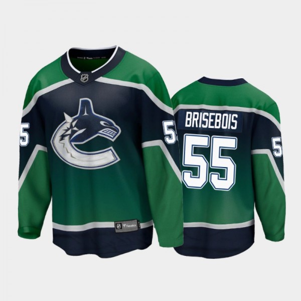 Guillaume Brisebois Special Edition Vancouver Canucks Jersey 2021 Season Green