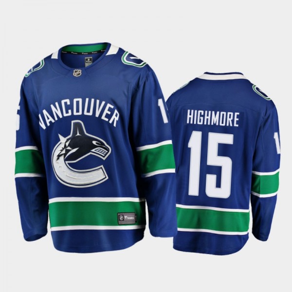 Matthew Highmore Home Vancouver Canucks Jersey Pla...