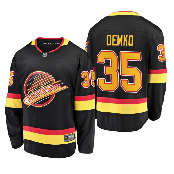 Canucks Thatcher Demko 50th Anniversary Black 90's...