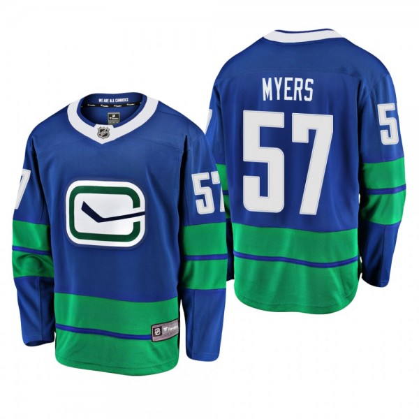 Vancouver Canucks Tyler Myers Alternate Blue Jerse...