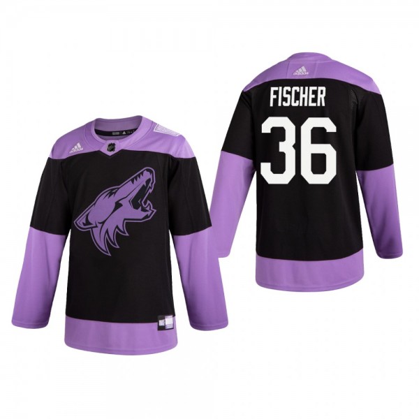 Christian Fischer Hockey Fights Cancer Jersey Ariz...