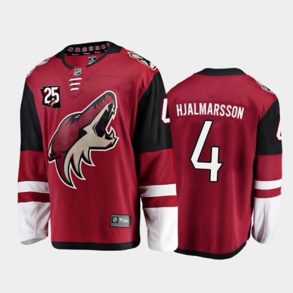 Niklas Hjalmarsson 25th Anniversary Coyotes Jersey Home Red